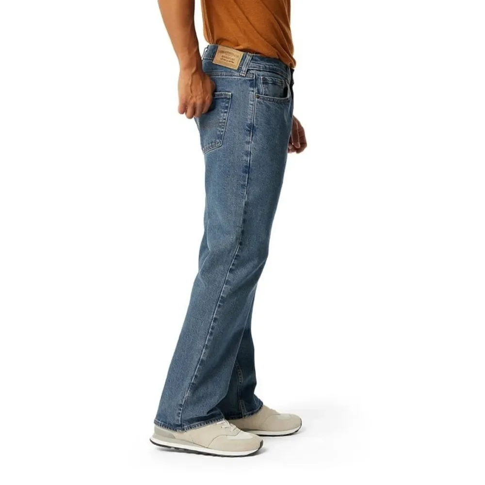 Levi Strauss Signature Men's Relaxed Fit Blue Jeans Size W34 L30